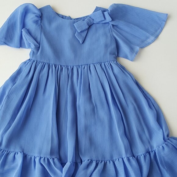 Patachou ! PRINCESS CHARLOTTE STYLE, Chiffon Dress in Cornflower Blue( 3YRS) - Picture 3 of 8
